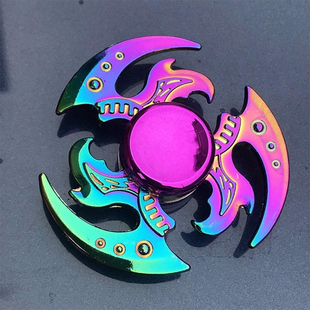 Autism Stim Toy - Metal Rainbow Fidget Spinner Colorful Anti-Anxiety Toy - Autism Apparel