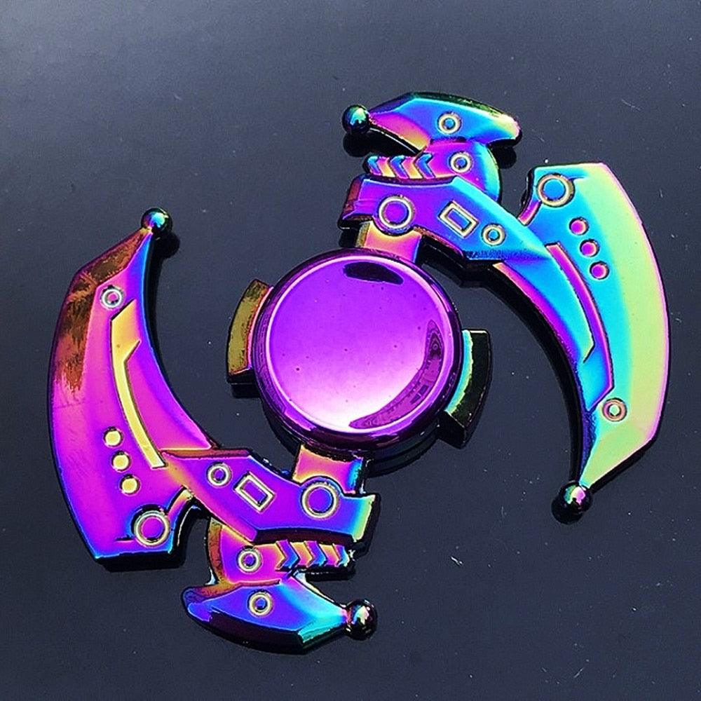 Autism Stim Toy - Metal Rainbow Fidget Spinner Colorful Anti-Anxiety Toy - Autism Apparel