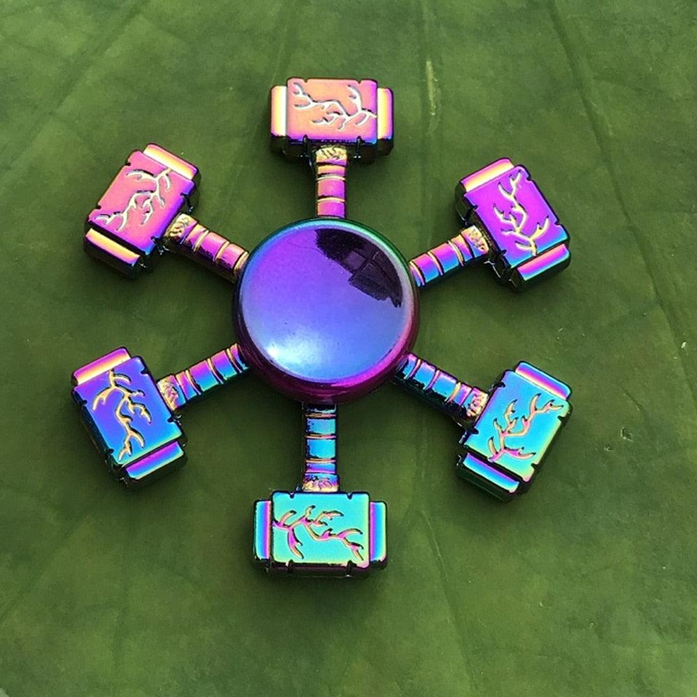 Autism Stim Toy - Metal Rainbow Fidget Spinner Colorful Anti-Anxiety Toy - Autism Apparel