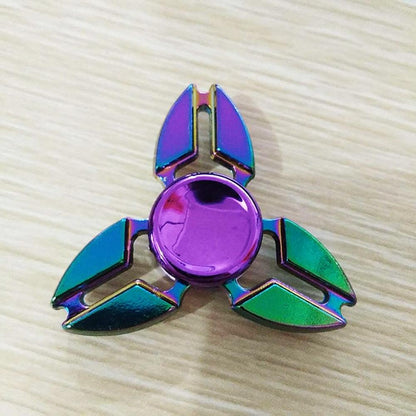 Autism Stim Toy - Metal Rainbow Fidget Spinner Colorful Anti-Anxiety Toy - Autism Apparel