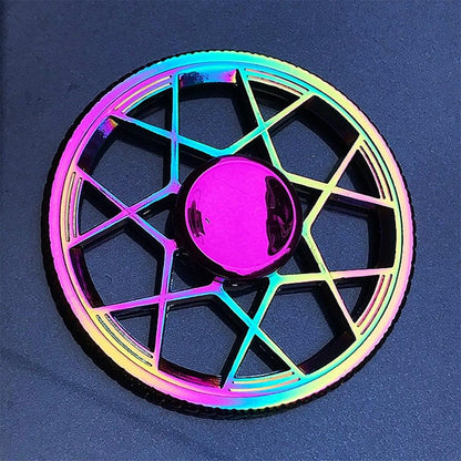 Autism Stim Toy - Metal Rainbow Fidget Spinner Colorful Anti-Anxiety Toy - Autism Apparel