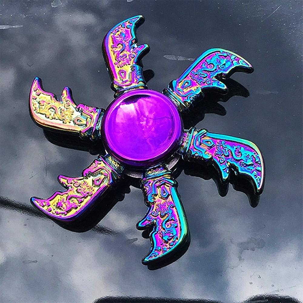 Autism Stim Toy - Metal Rainbow Fidget Spinner Colorful Anti-Anxiety Toy - Autism Apparel