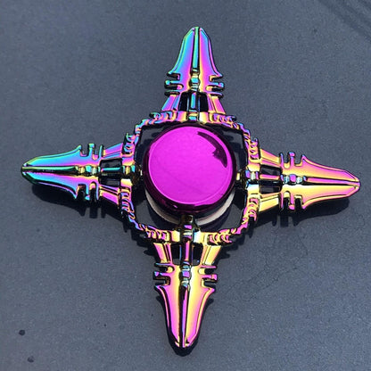 Autism Stim Toy - Metal Rainbow Fidget Spinner Colorful Anti-Anxiety Toy - Autism Apparel