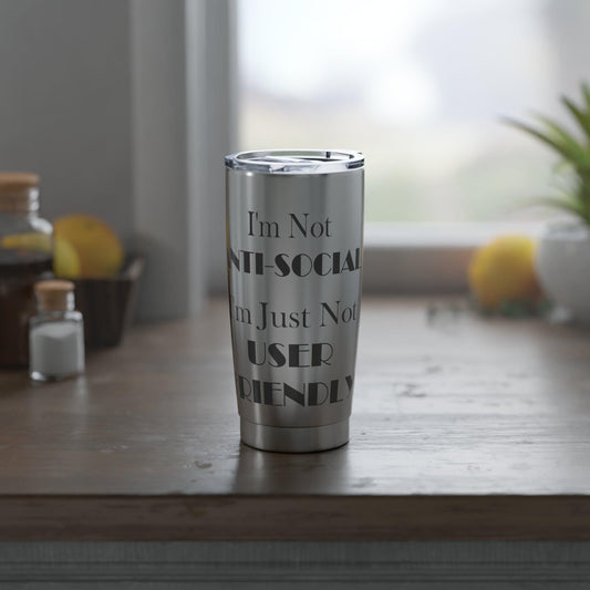 I'm Not Anti-Social Vagabond 20oz Travel Mug - Autism Apparel