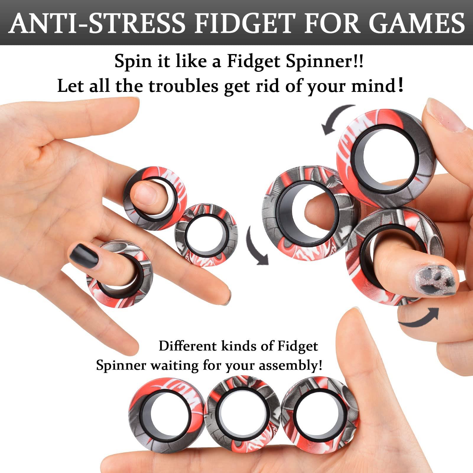 Magnetic 3 Piece Fidget Spinner for People with Autism, ADHD and Other Neurodivergent Conditions - Autism Apparel