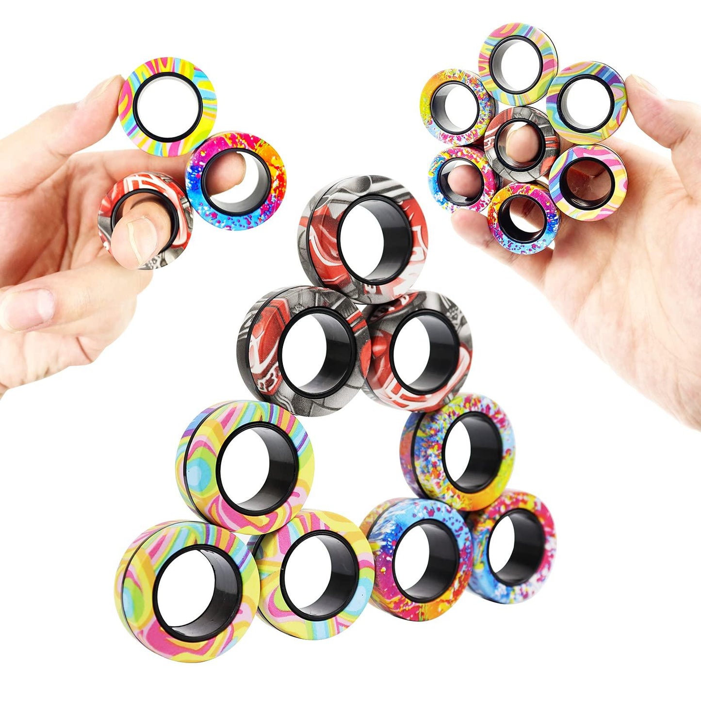 Magnetic 3 Piece Fidget Spinner for People with Autism, ADHD and Other Neurodivergent Conditions - Autism Apparel