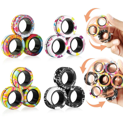 Magnetic 3 Piece Fidget Spinner for People with Autism, ADHD and Other Neurodivergent Conditions - Autism Apparel