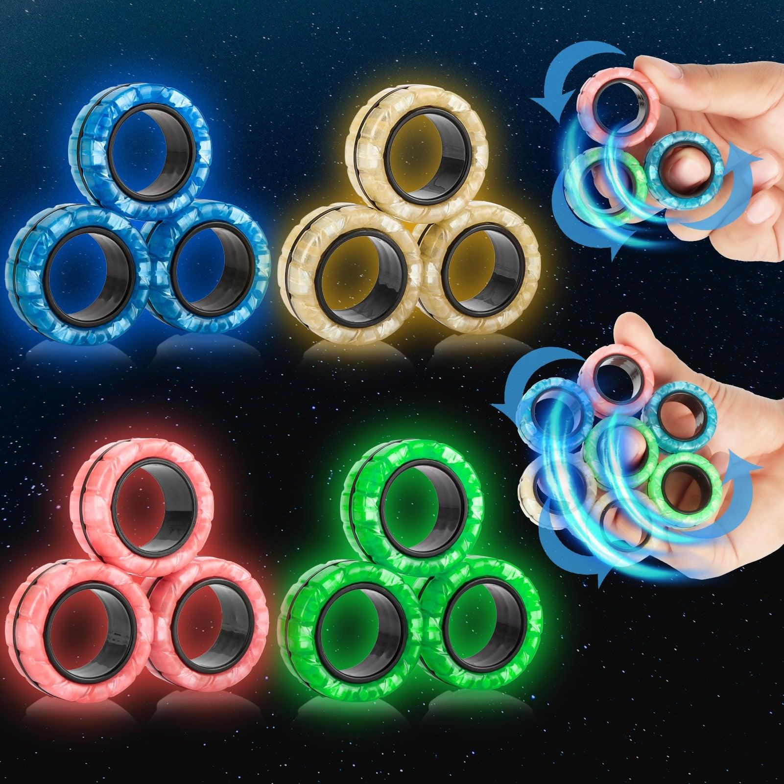 Magnetic 3 Piece Fidget Spinner for People with Autism, ADHD and Other Neurodivergent Conditions - Autism Apparel