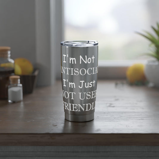 Not Anti-Social Vagabond 20oz Travel Mug - Autism Apparel