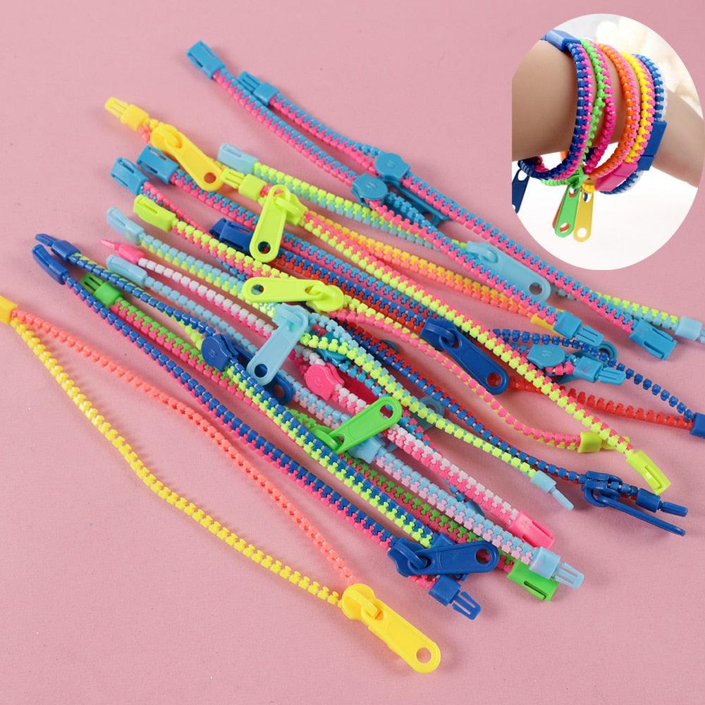 15 Piece Sensory Stim Zipper Bracelet - Autism Apparel