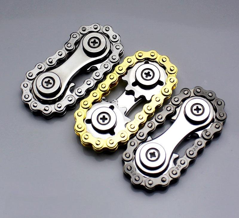 Chain and Sprocket Sensory Stim Fidget Spinner For Autism, ADHD, ADD - Autism Apparel